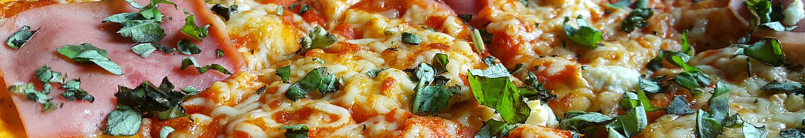 Eating Italian Pizza at Zio's Brick Oven Pizza restaurant in Philadelphia, PA.
